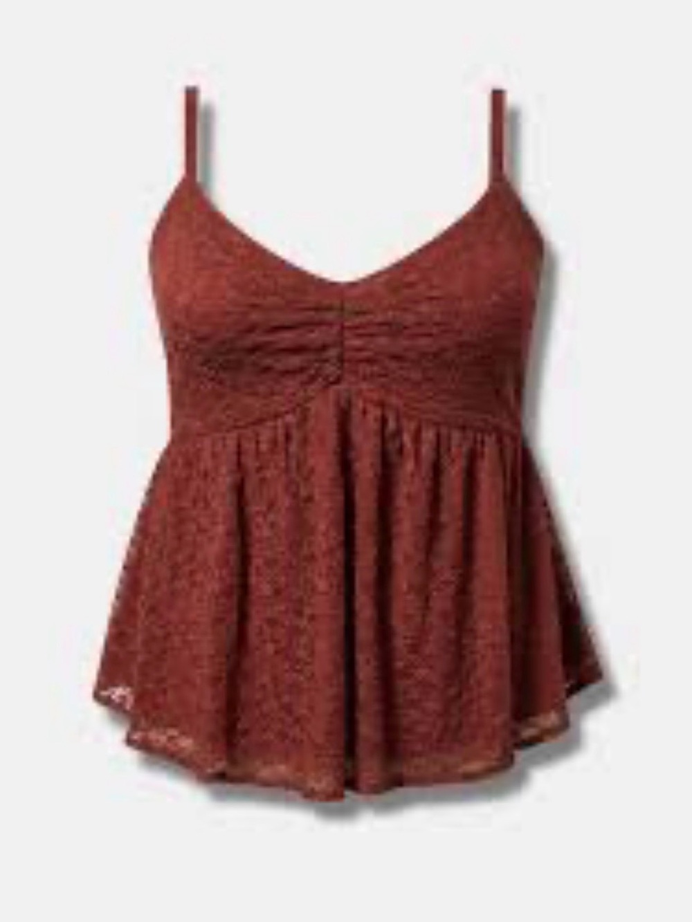 torrid Rust Lace Babydoll Cami